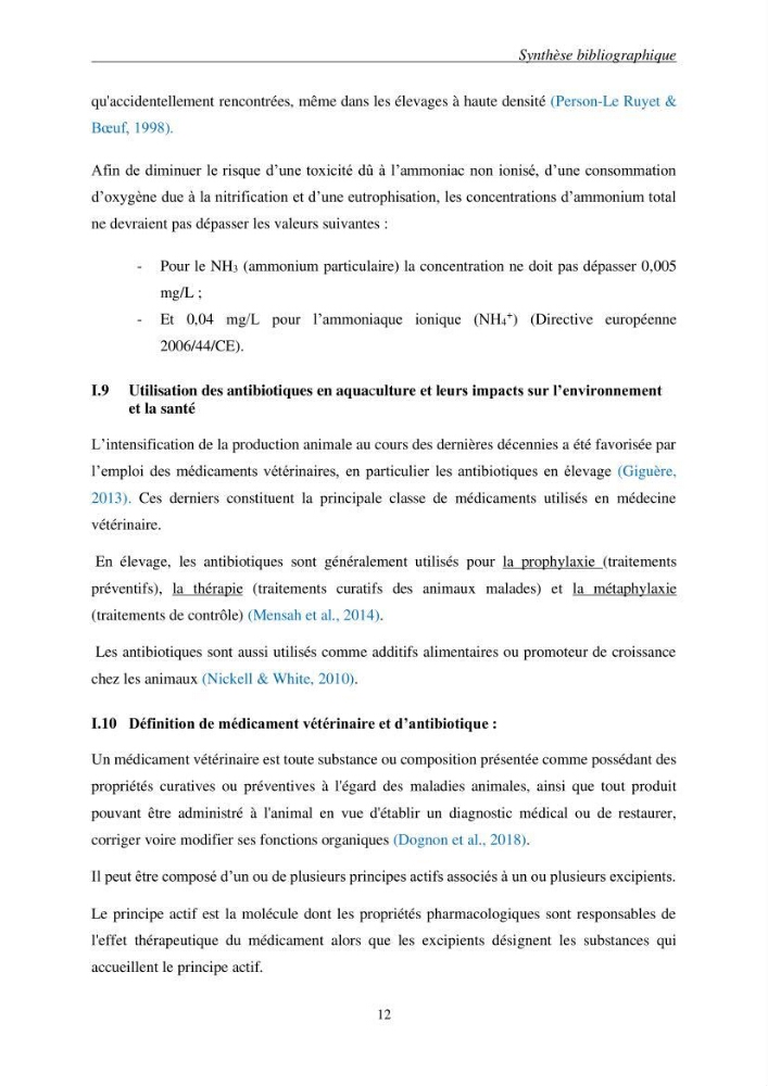 Etude du procédé hybride couplant l’adsorption et la photocatalyse. Application au traitement des effluents issus des fermes piscicoles.