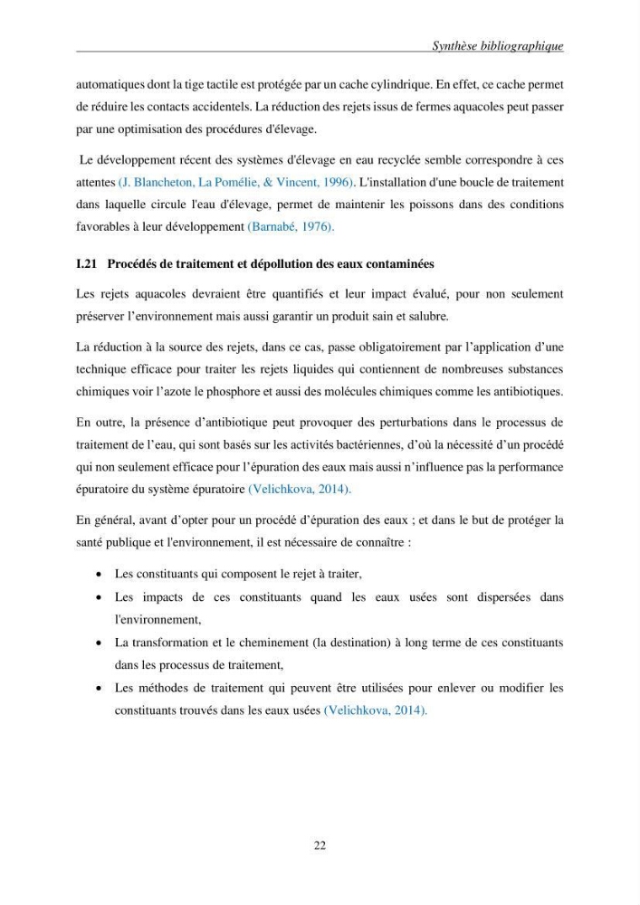 Etude du procédé hybride couplant l’adsorption et la photocatalyse. Application au traitement des effluents issus des fermes piscicoles.