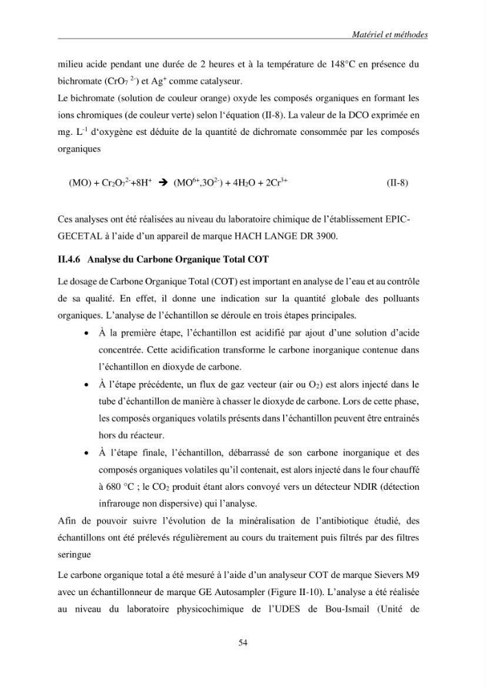 Etude du procédé hybride couplant l’adsorption et la photocatalyse. Application au traitement des effluents issus des fermes piscicoles.