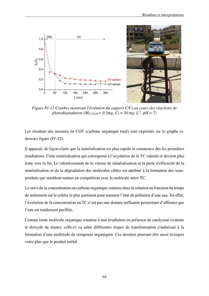 Etude du procédé hybride couplant l’adsorption et la photocatalyse. Application au traitement des effluents issus des fermes piscicoles.
