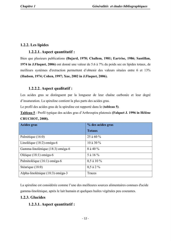 Culture de Spirulina platensis variété HTam: