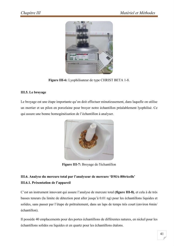 Evaluation de l’activité du Polonium-210 et niveaux des éléments de trace métalliques (Hg, Pb et Cd) dans le biote (Poissons comestibles et fruits de mer), risque sur la santé de l’homme