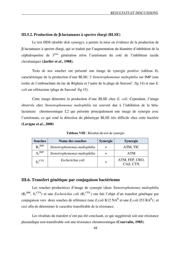 Prévalence et caractérisation de la résistance aux béta-lactamines chez des bactéries de l\'environnement marin
