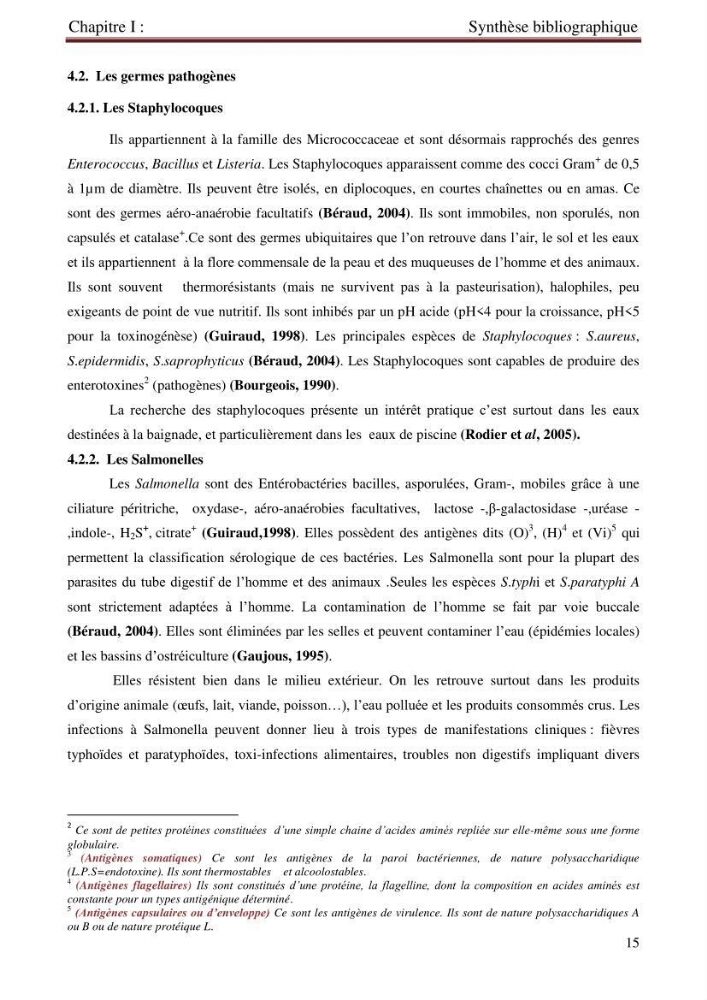 Détermination de l\'influence des rejets des eaux usées brutes sur la qualité bactériologique et physicochimique des eaux de mer. Cas d\'el katter (aproximité de port de cherchell, wilaya de Tipaza