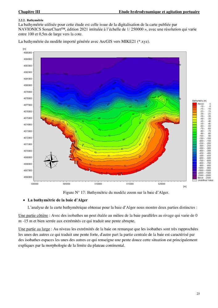 Etude hydrodynamique et d\'agitation portuaire: cas du port d\'Alger
