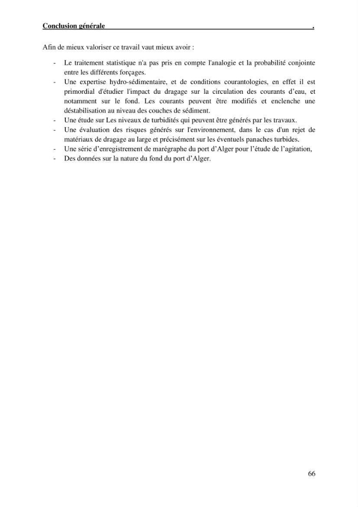 Etude hydrodynamique et d\'agitation portuaire: cas du port d\'Alger