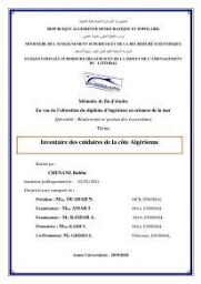 Inventaire des cnidaires de la côte Algérienne: