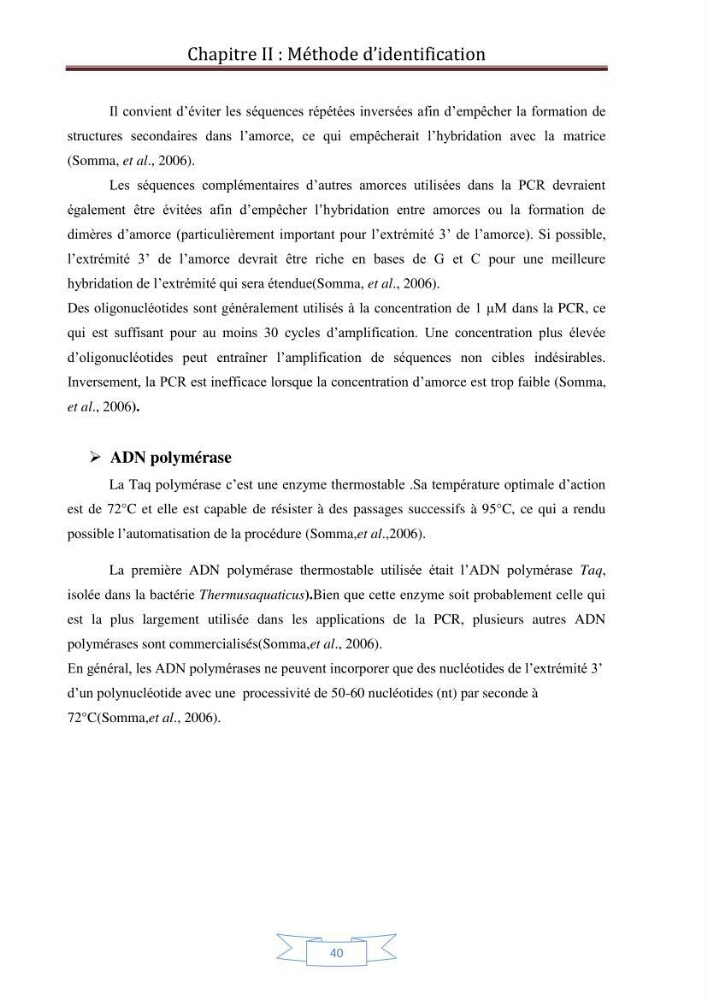 Recherche bibliographique sur les techniques de génétique moléculaire et leurs applications dans l\'identification des especes de poissons