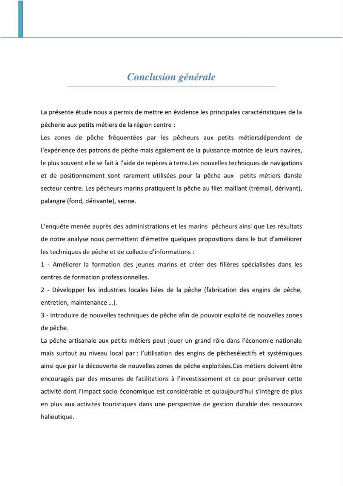 Analyse de l\'évolution de la flottille de pêche artisanale aux petits métiers du secteur centre algerien (Alger, Tipaza et Boumerdes).: