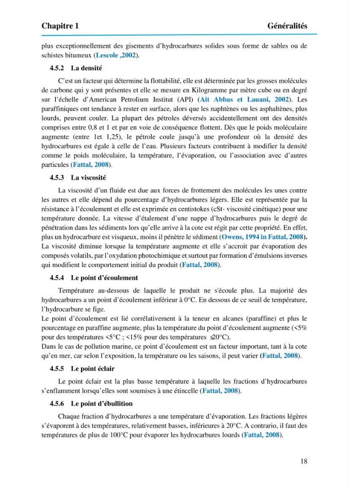 Evaluation de la pollution marine par les hydrocarbures dans le port d\'Alger