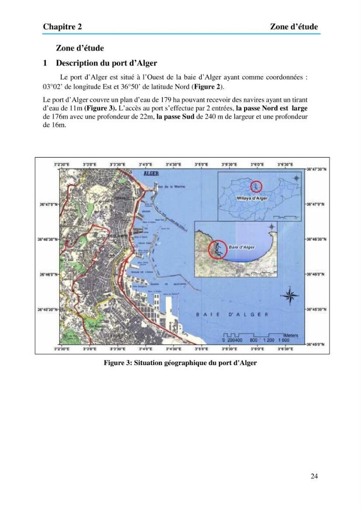 Evaluation de la pollution marine par les hydrocarbures dans le port d\'Alger