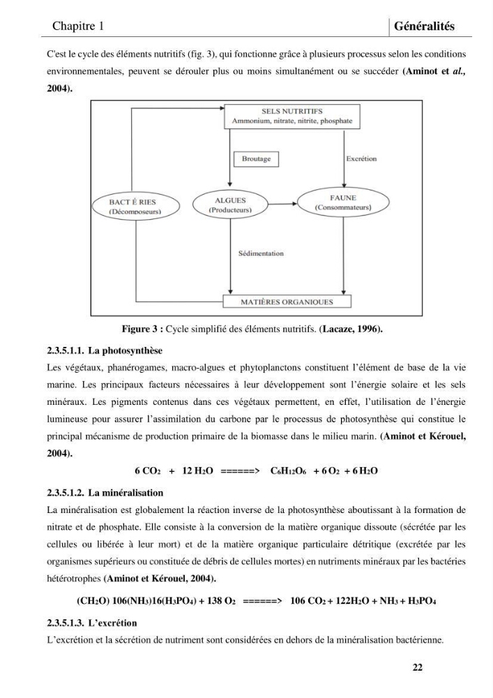Les conditions physicochimiques au large des côtes centrales algériennes: contribution à l’étude des structures hydrologiques