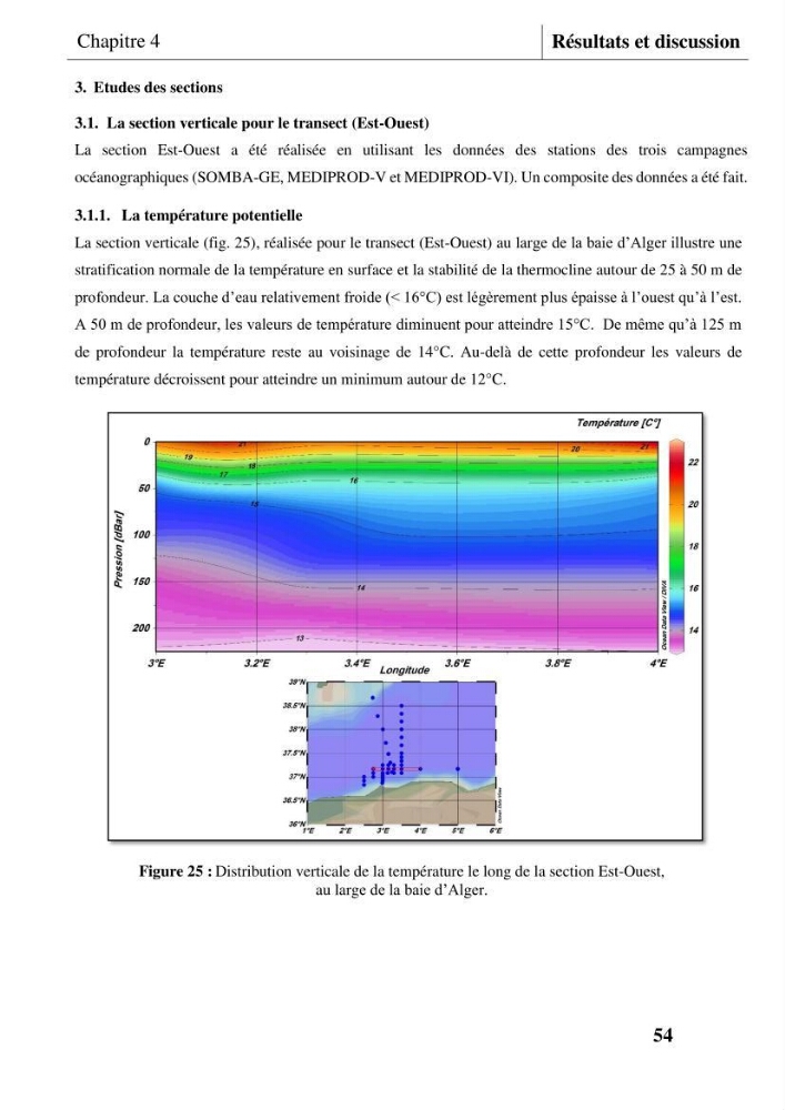 Les conditions physicochimiques au large des côtes centrales algériennes: contribution à l’étude des structures hydrologiques