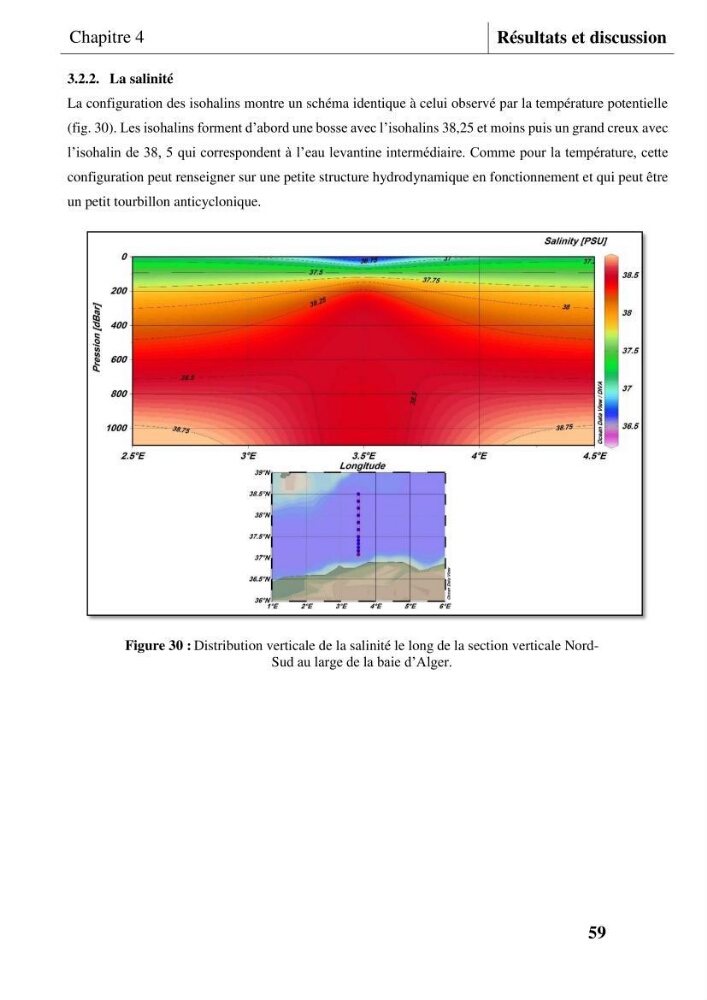 Les conditions physicochimiques au large des côtes centrales algériennes: contribution à l’étude des structures hydrologiques