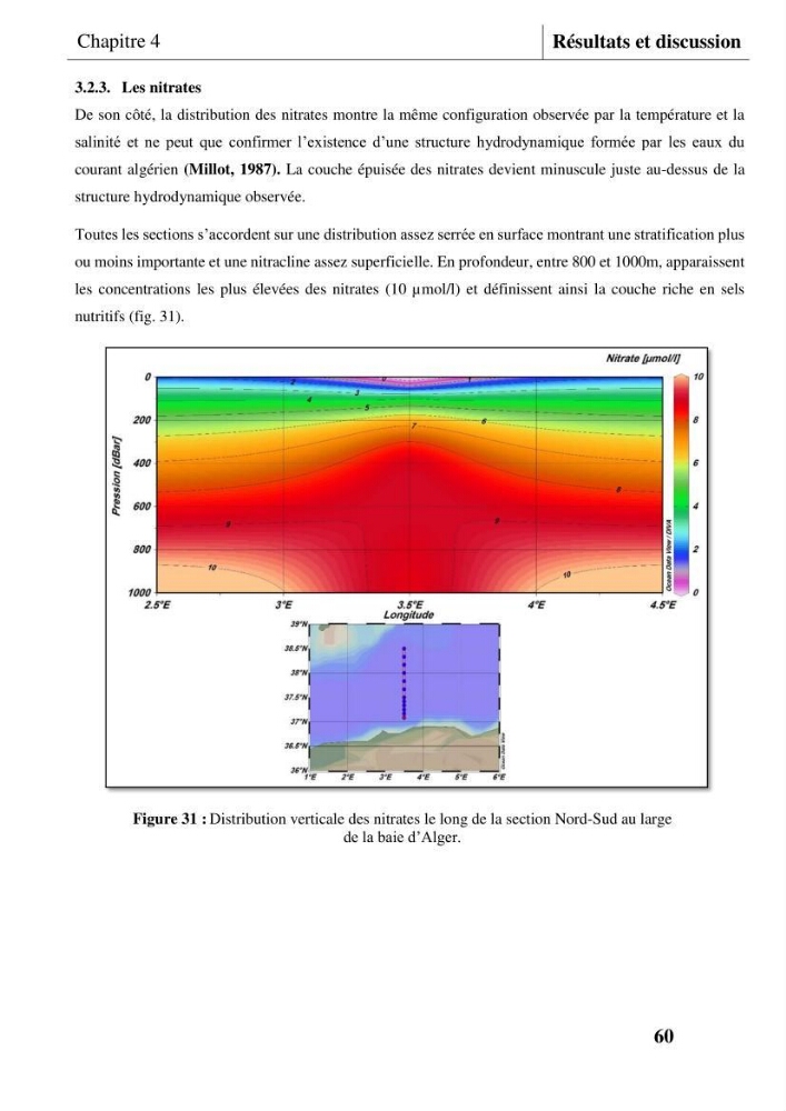 Les conditions physicochimiques au large des côtes centrales algériennes: contribution à l’étude des structures hydrologiques
