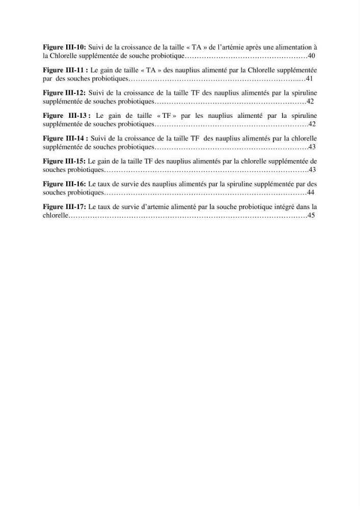 Application de bactéries à fort potentiel probiotique dans un élevage d’Artémia. sp: