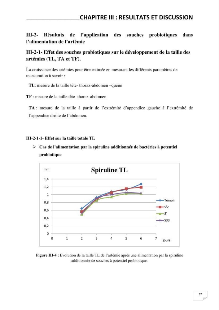 Application de bactéries à fort potentiel probiotique dans un élevage d’Artémia. sp: