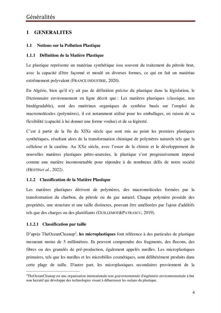 Contribution à la détection et à la gestion de la pollution plastique dans les eaux côtières de l’Algérois via des techniques de Télédétection Spatiale