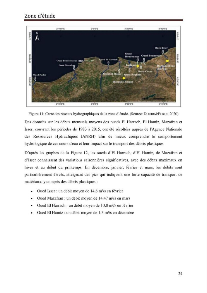 Contribution à la détection et à la gestion de la pollution plastique dans les eaux côtières de l’Algérois via des techniques de Télédétection Spatiale