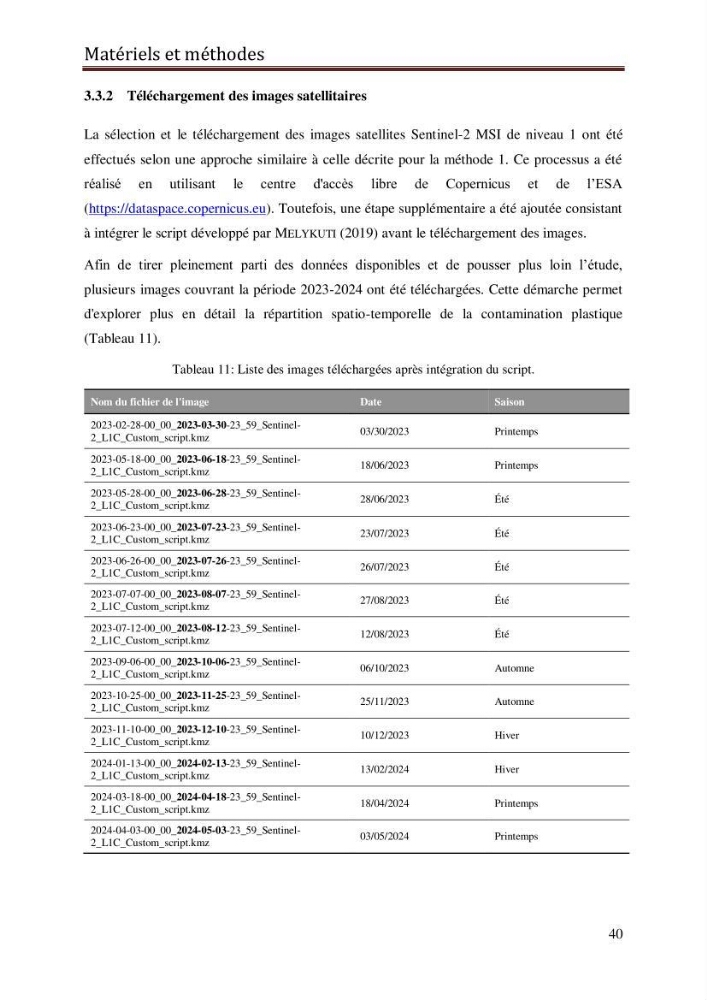 Contribution à la détection et à la gestion de la pollution plastique dans les eaux côtières de l’Algérois via des techniques de Télédétection Spatiale