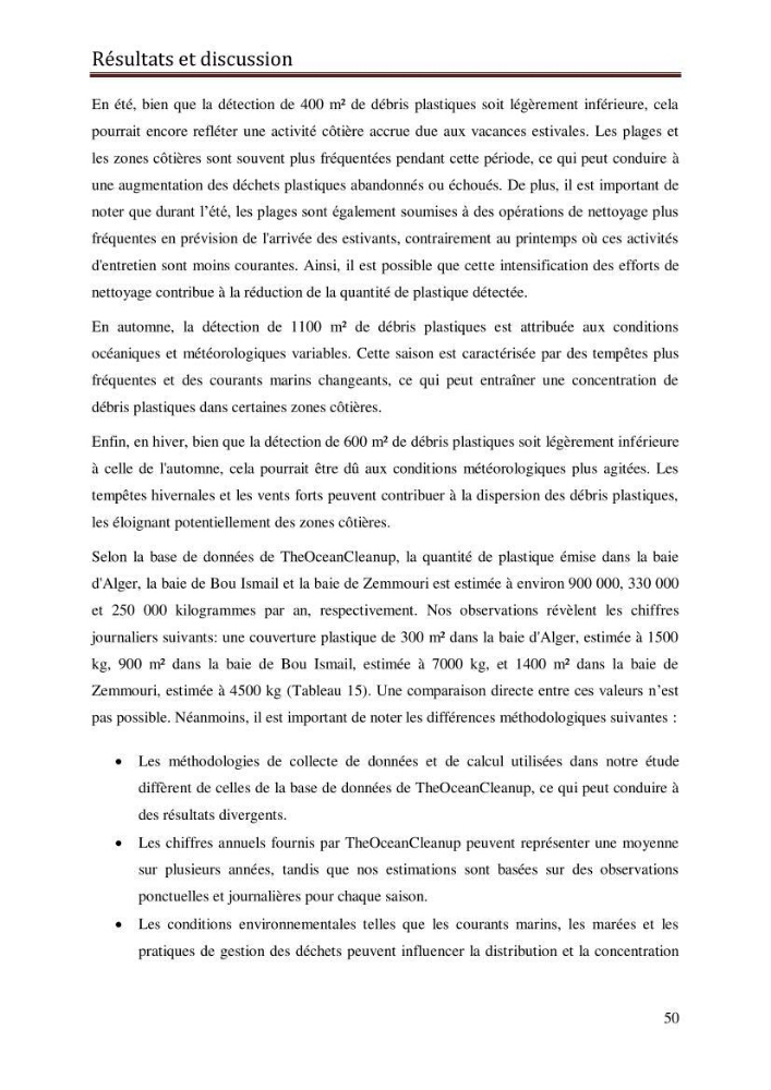 Contribution à la détection et à la gestion de la pollution plastique dans les eaux côtières de l’Algérois via des techniques de Télédétection Spatiale