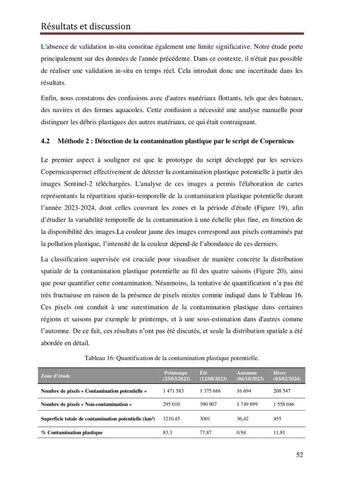 Contribution à la détection et à la gestion de la pollution plastique dans les eaux côtières de l’Algérois via des techniques de Télédétection Spatiale