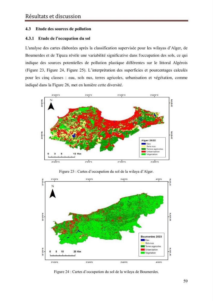 Contribution à la détection et à la gestion de la pollution plastique dans les eaux côtières de l’Algérois via des techniques de Télédétection Spatiale