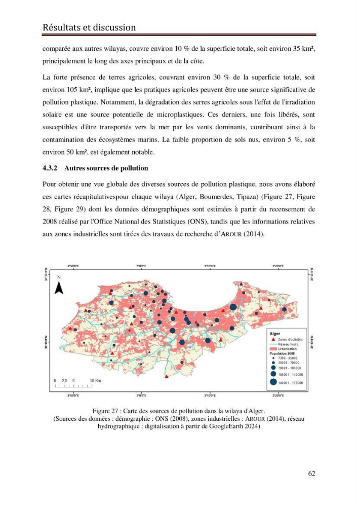 Contribution à la détection et à la gestion de la pollution plastique dans les eaux côtières de l’Algérois via des techniques de Télédétection Spatiale