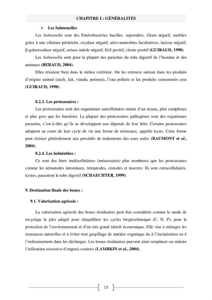 Etude de traitement des eaux usées et Valorisation des boues par Compostage: cas step Hadjout
