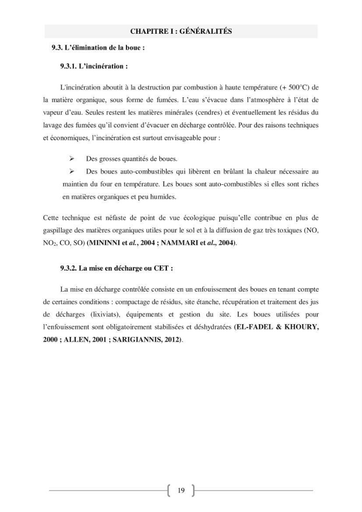 Etude de traitement des eaux usées et Valorisation des boues par Compostage: cas step Hadjout