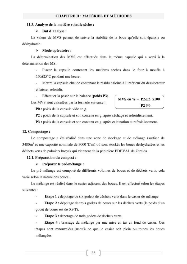 Etude de traitement des eaux usées et Valorisation des boues par Compostage: cas step Hadjout