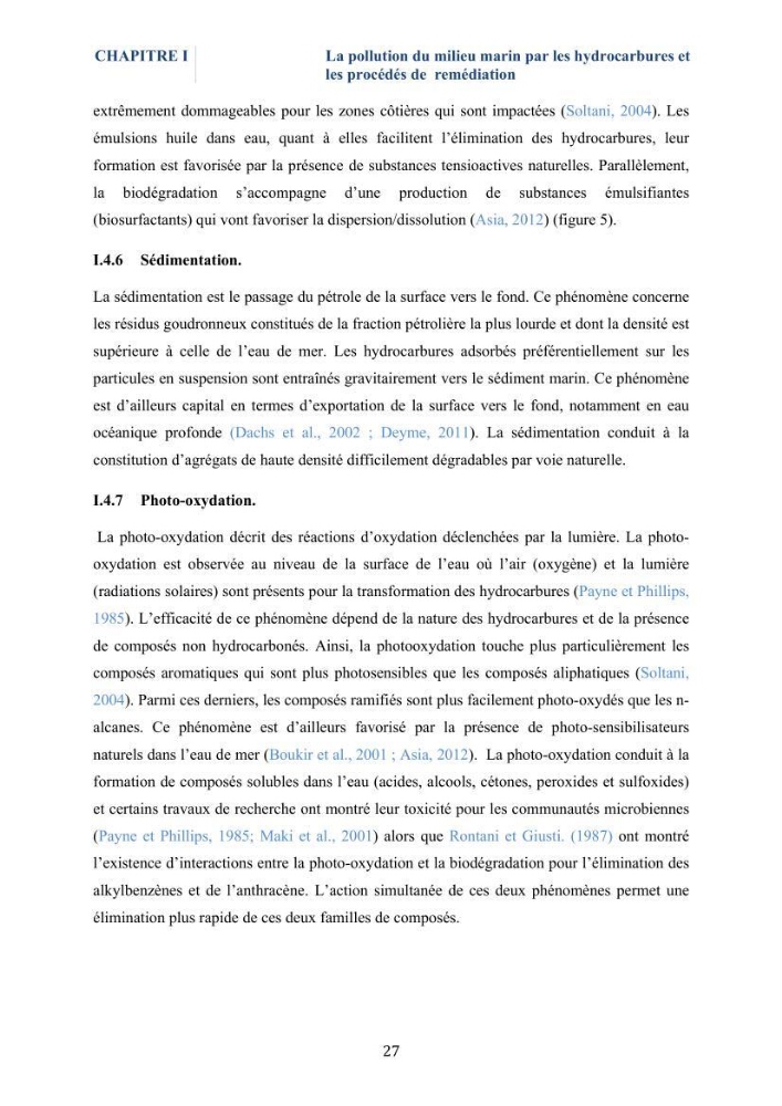 Isolement et caractérisation des bactéries marines dégradant les différentes fractions du pétrole : cas d’étude : port de Sidi Fredj