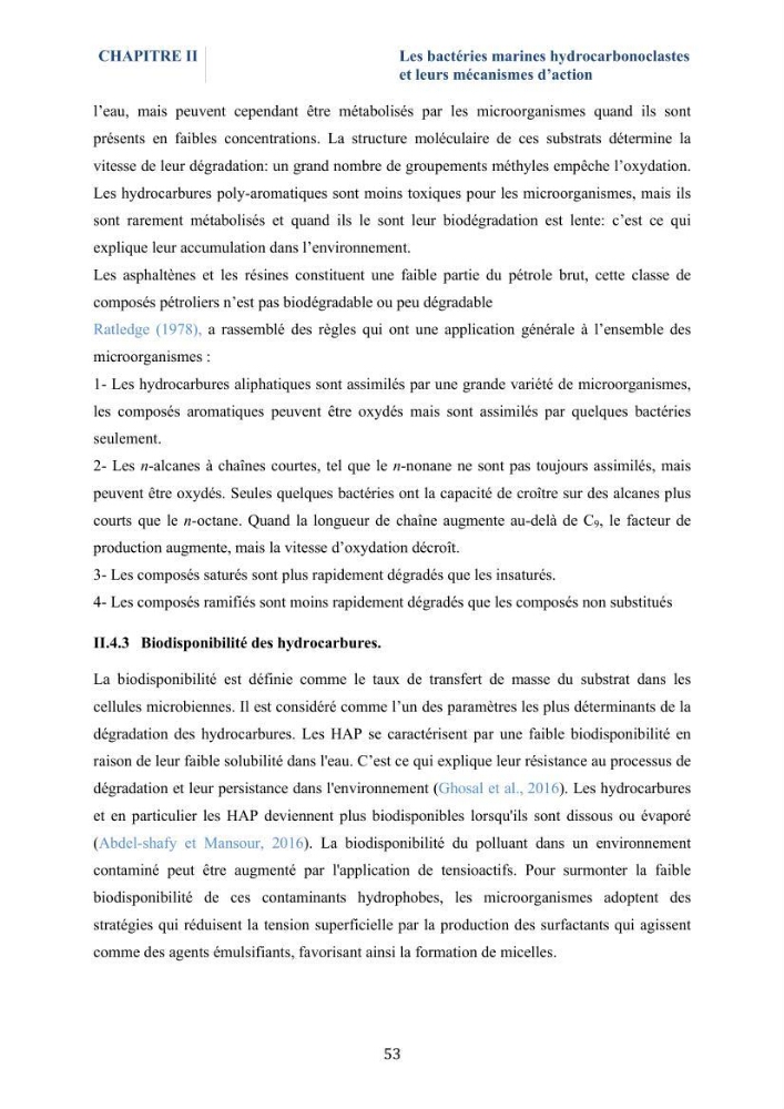 Isolement et caractérisation des bactéries marines dégradant les différentes fractions du pétrole : cas d’étude : port de Sidi Fredj