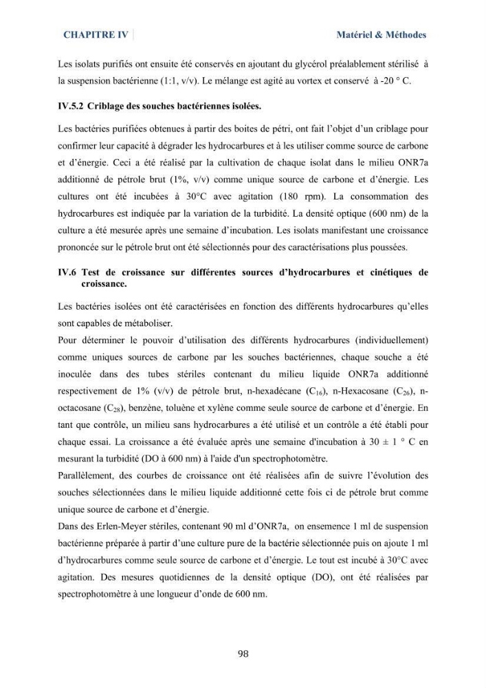 Isolement et caractérisation des bactéries marines dégradant les différentes fractions du pétrole : cas d’étude : port de Sidi Fredj
