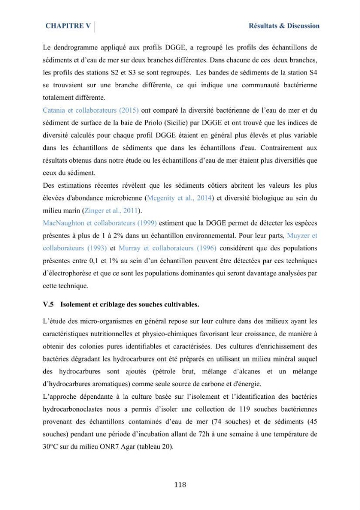 Isolement et caractérisation des bactéries marines dégradant les différentes fractions du pétrole : cas d’étude : port de Sidi Fredj