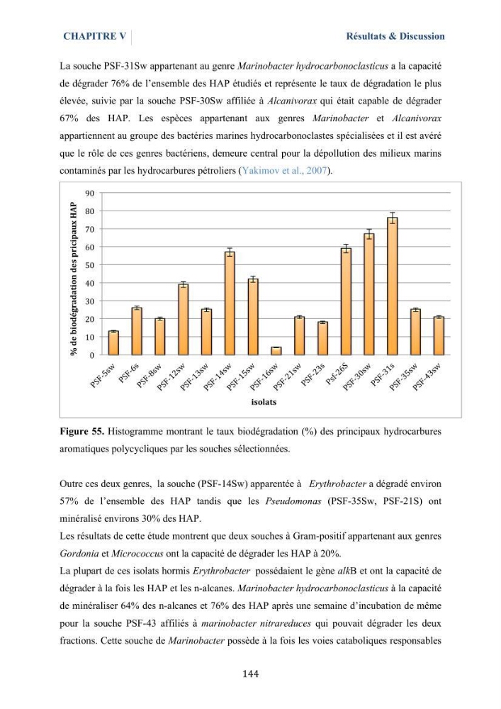 Isolement et caractérisation des bactéries marines dégradant les différentes fractions du pétrole : cas d’étude : port de Sidi Fredj