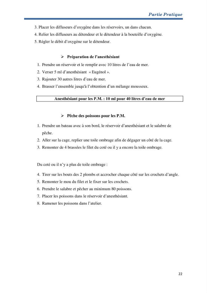 Contribution au rationnement alimentaire du loup de mer Dicentrachus labrax (Linnaeus, 1758) Cas de l’élevage biologique de la station Provence Aquaculture (Marseille _ France)
