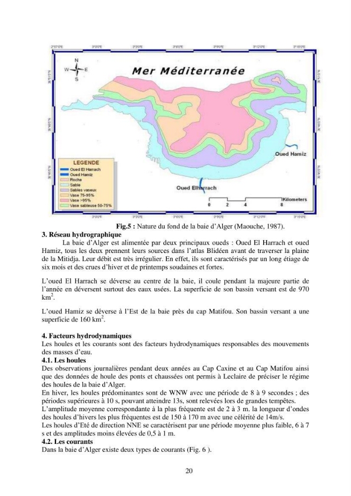 Etude de la pollution et de la géochimie par les métaux traces et les radioéléments dans les sédiments de la baie d\'Alger
