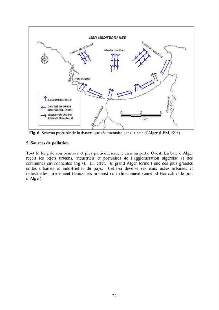 Etude de la pollution et de la géochimie par les métaux traces et les radioéléments dans les sédiments de la baie d\'Alger