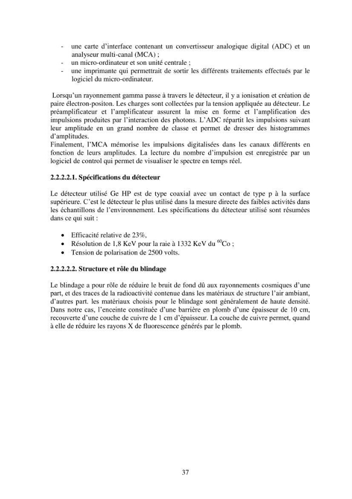 Etude de la pollution et de la géochimie par les métaux traces et les radioéléments dans les sédiments de la baie d\'Alger