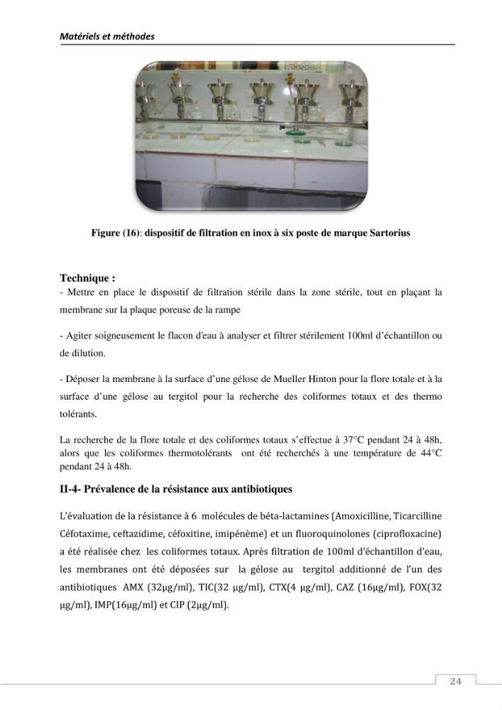 L\'évaluation de la résistance aux antibiotiques chez les bactéries à Gram négatif isolées au niveau de la ferme piscicole marine ONDPA Cap Djinet wilaya de Boumerdes