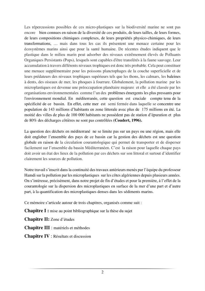 L’effet de l’hydrodynamisme sur la quantification des Microplastiques en mer