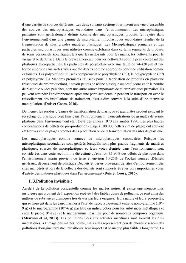 L’effet de l’hydrodynamisme sur la quantification des Microplastiques en mer