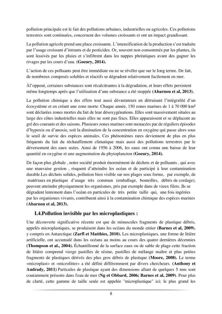 L’effet de l’hydrodynamisme sur la quantification des Microplastiques en mer