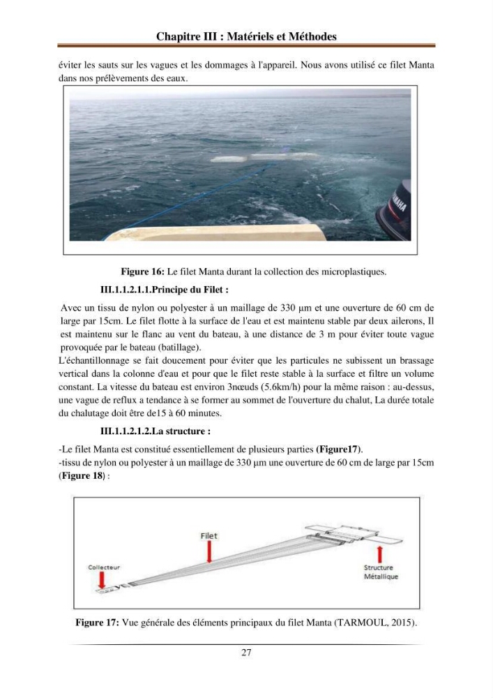 L’effet de l’hydrodynamisme sur la quantification des Microplastiques en mer