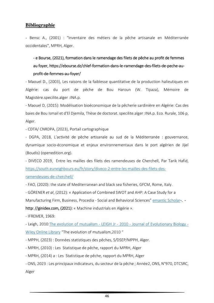 Contribution à l\'application d\'un outil managérial pour la création d\'une entreprise de pêche projet de création d\'un atelier de ramendage