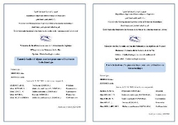 Caractérisation d'algues marines pour une utilsation en biotechnologie