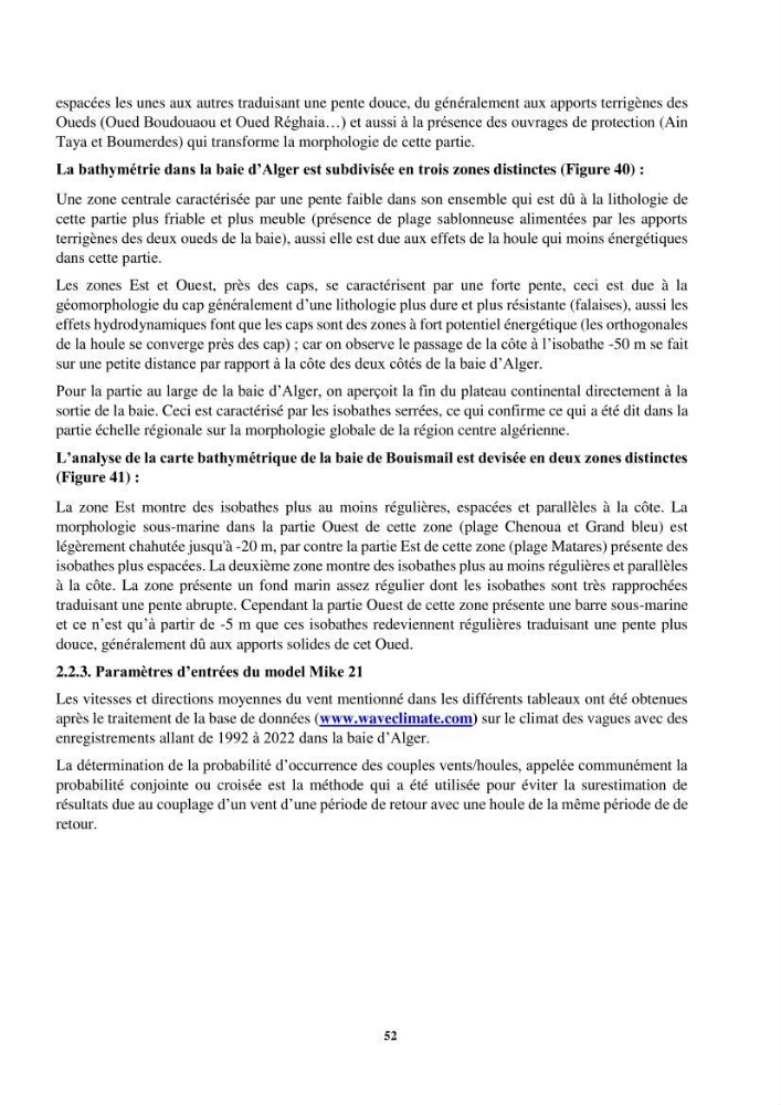 Exploitation des énergies renouvelables marines au niveau du littoral centre algérien