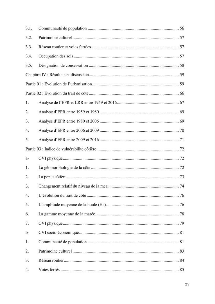 Effet de l\'urbanisation sur l\'évolution des côtes