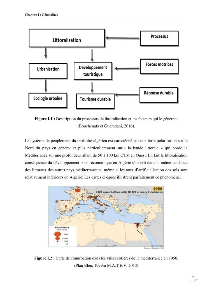 Effet de l\'urbanisation sur l\'évolution des côtes